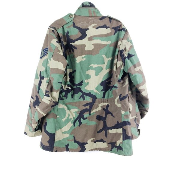 Cold Weather Field Coat Men's Size Medium Long Woodland Camouflage - Picture 2 of 9